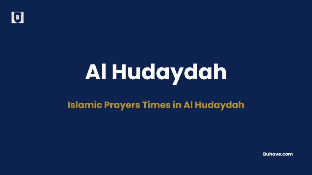Islamic Prayers Times Al Hudaydah