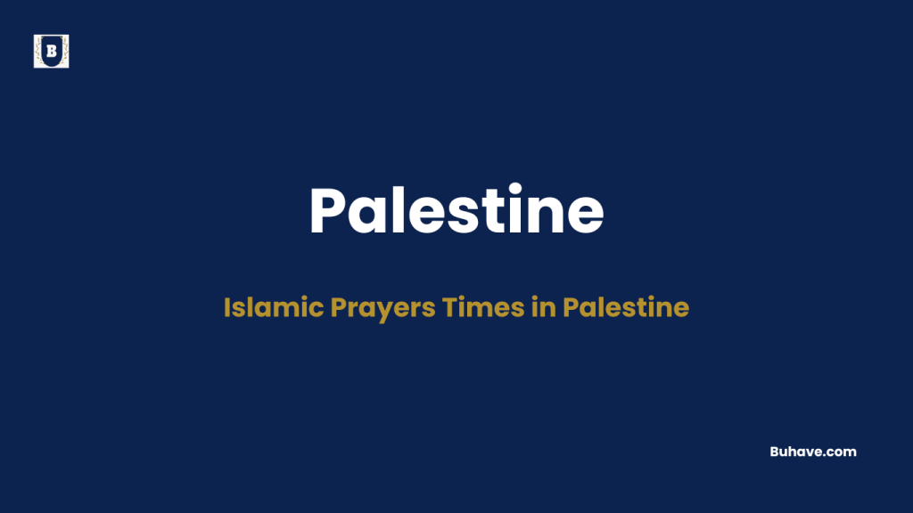 Islamic Prayers Times Palestine