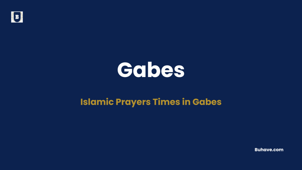 Islamic Prayers Times in Gabes