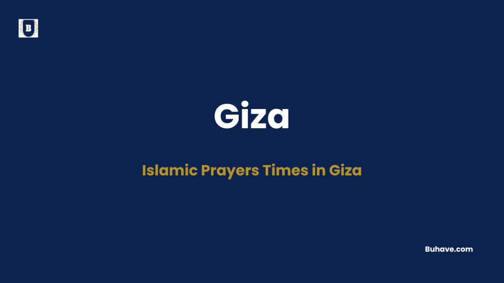 Islamic Prayers Times in Giza
