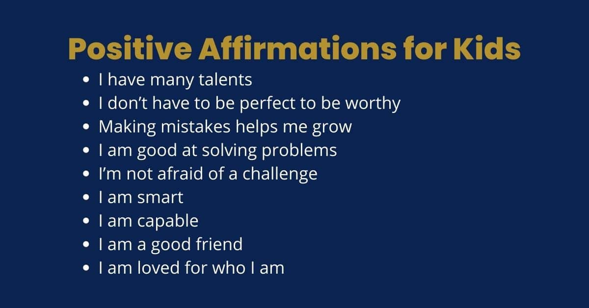 Positive Affirmations for Kids