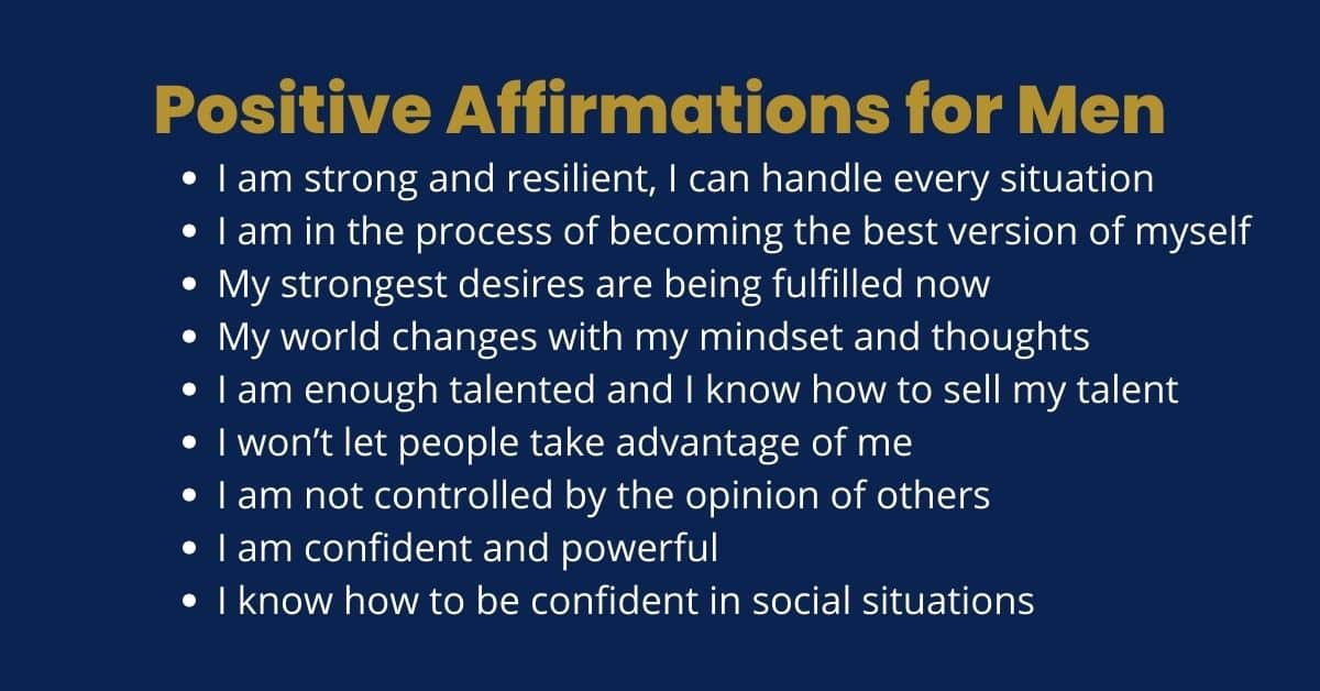 Positive Affirmations for Men