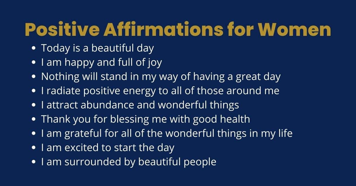Positive Affirmations for Women