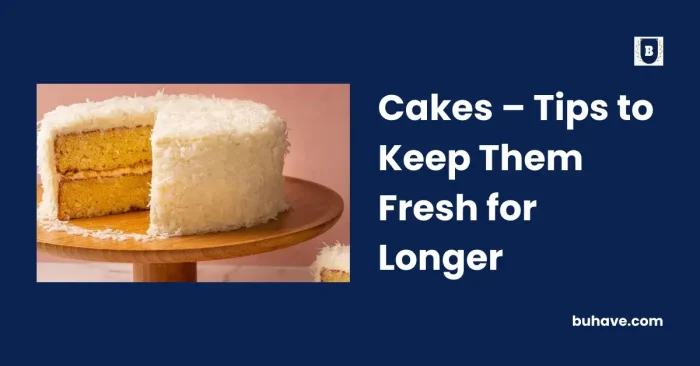 Cakes – Tips to Keep Them Fresh for Longer